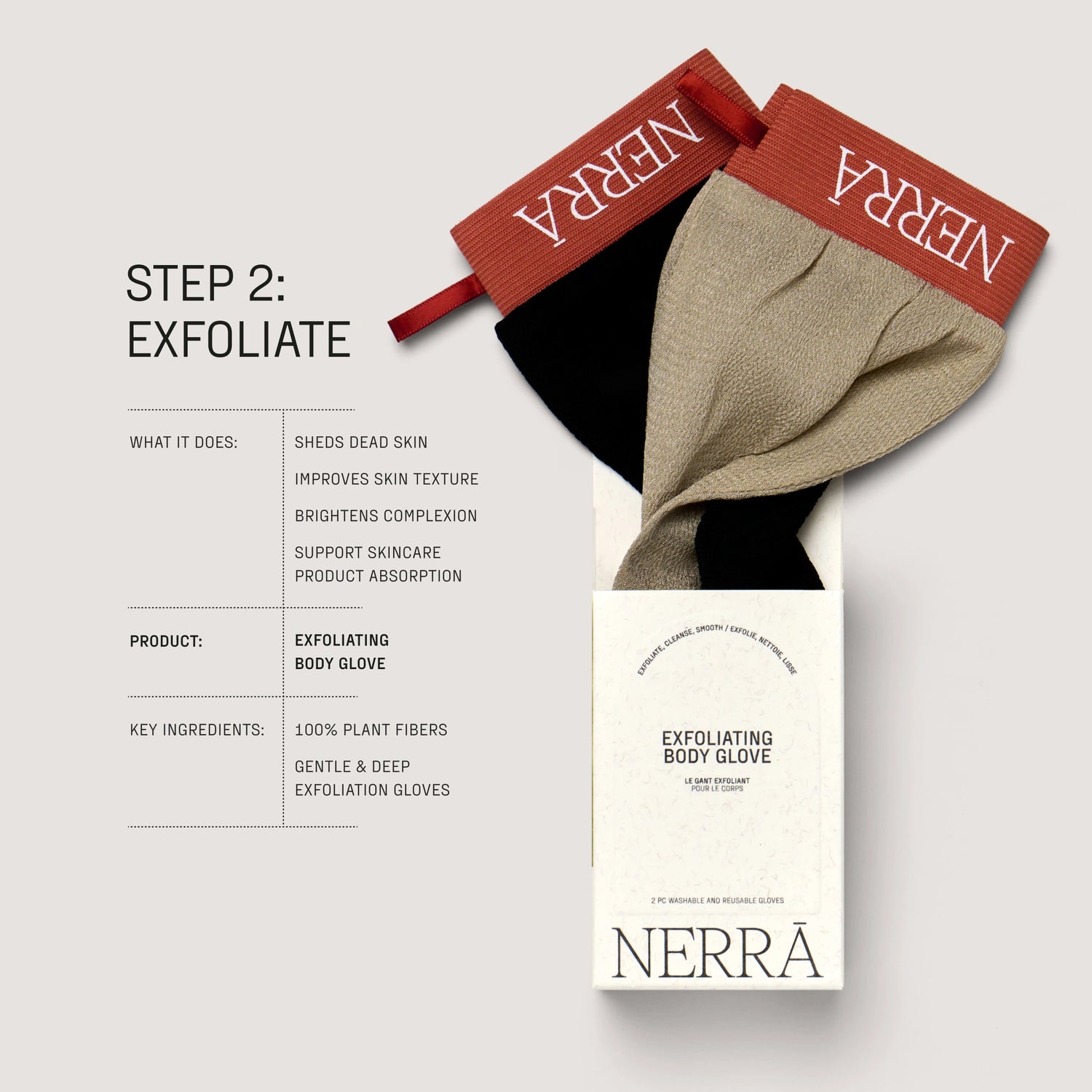 Exfoliating Body Glove Set